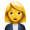 Woman Office Worker emoji on Apple